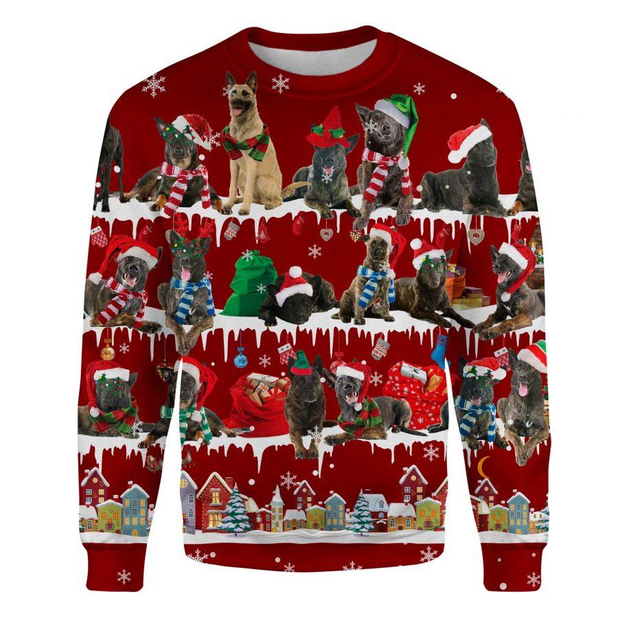 Dutch Shepherd - Snow Christmas - Premium Sweatshirt