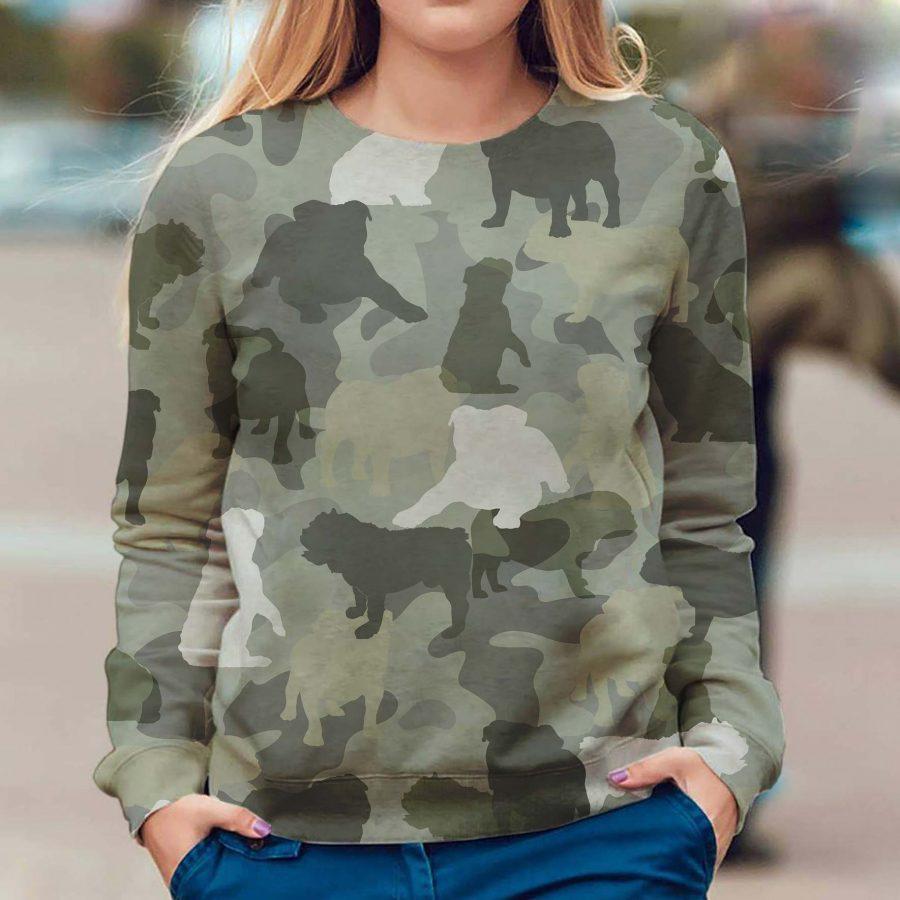 English Bulldog - Camo - Premium Sweatshirt