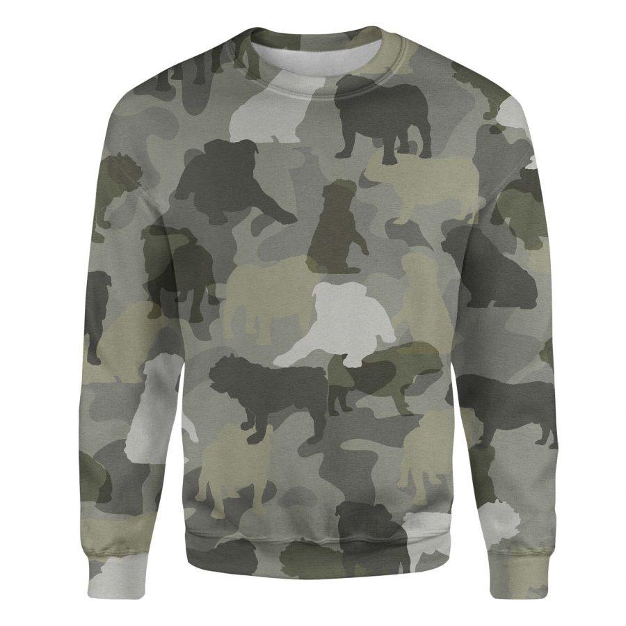 English Bulldog - Camo - Premium Sweatshirt