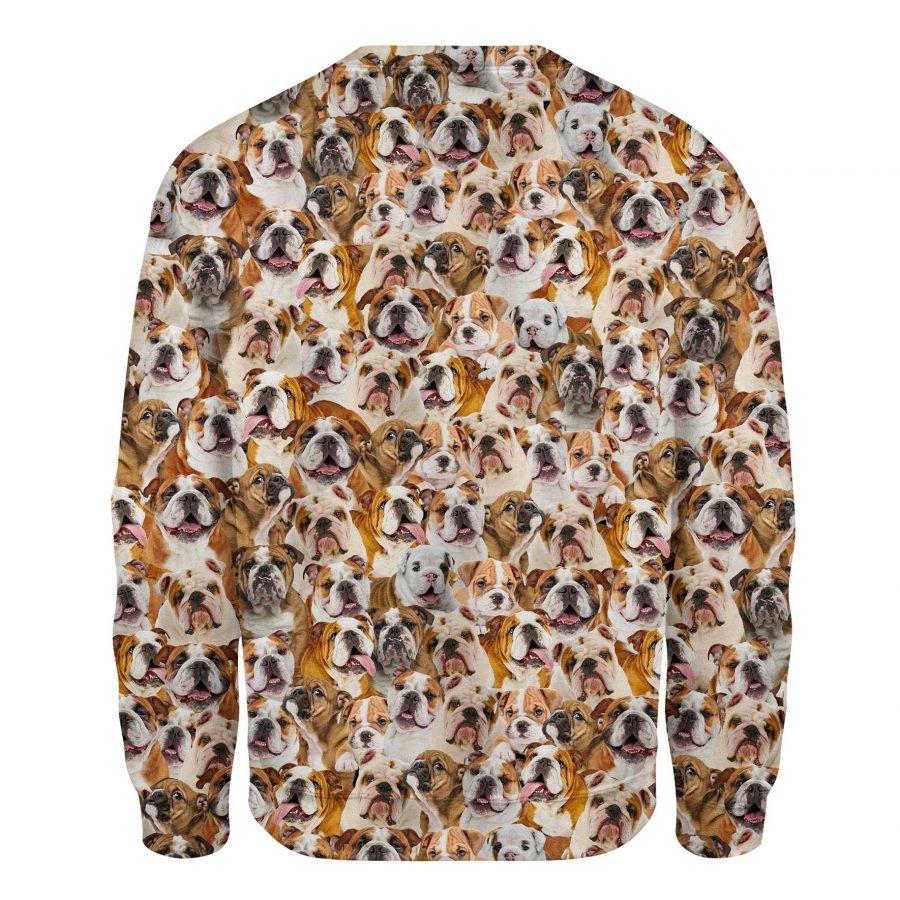 English Bulldog - Full Face - Premium Sweatshirt