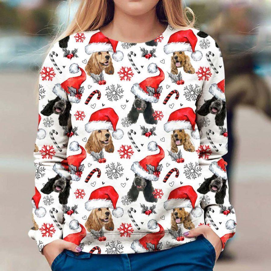 English Cocker Spaniel - Xmas Decor - Premium Sweatshirt