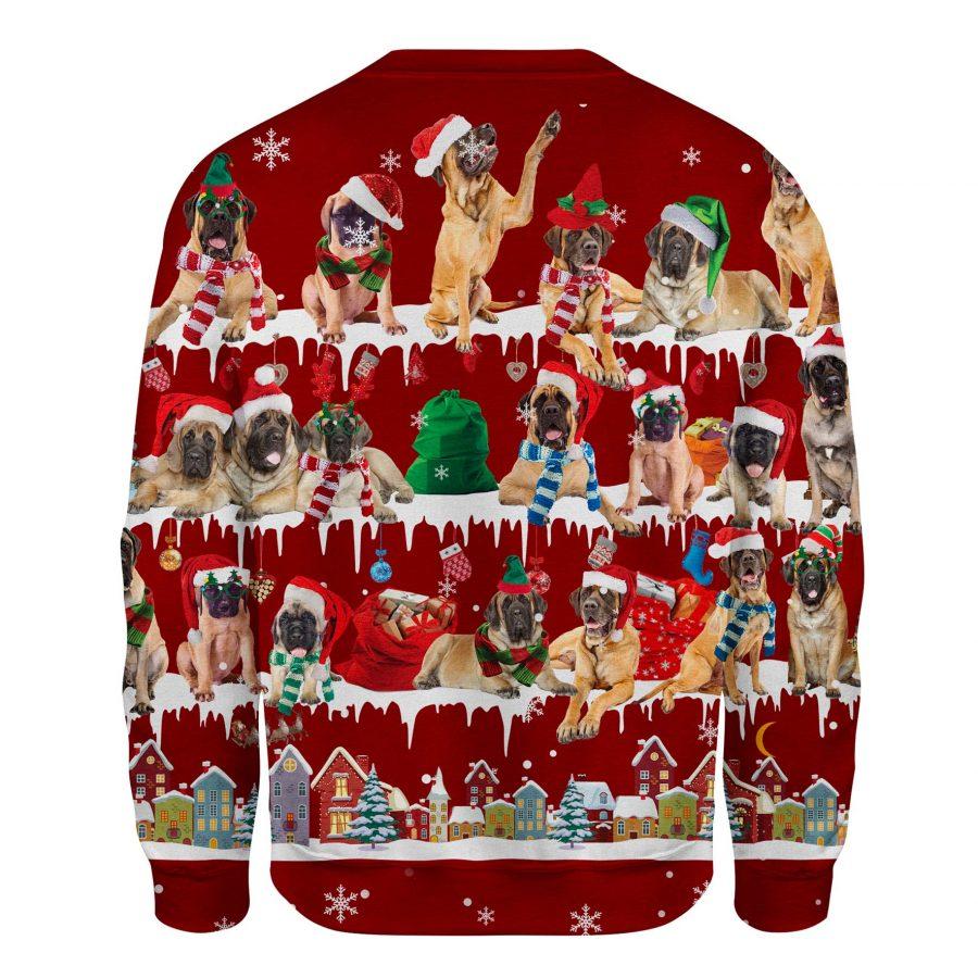 English Mastiff - Snow Christmas - Premium Sweatshirt