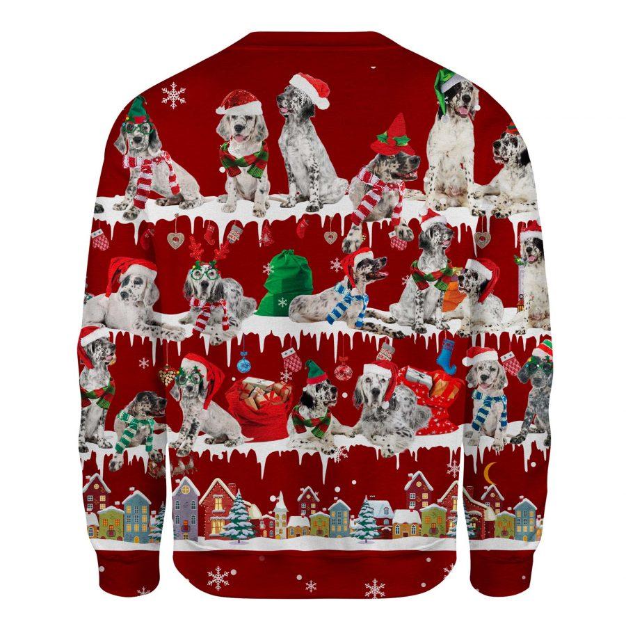 English Setter - Snow Christmas - Premium Sweatshirt