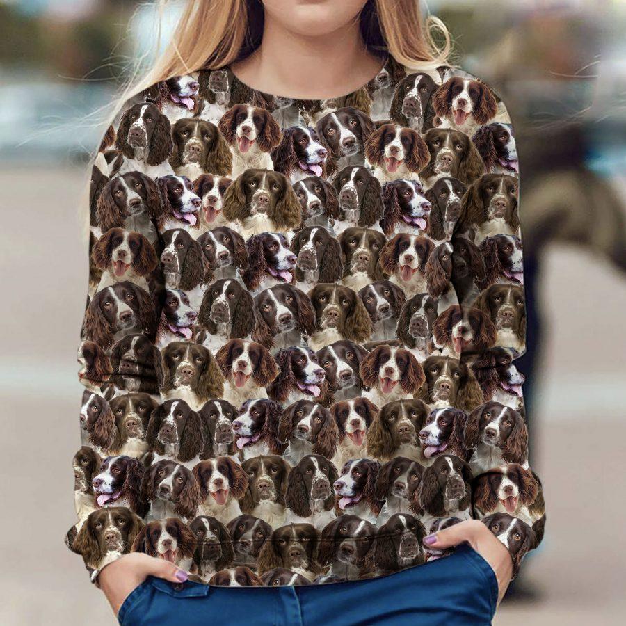 English Springer Spaniel - Full Face - Premium Sweatshirt