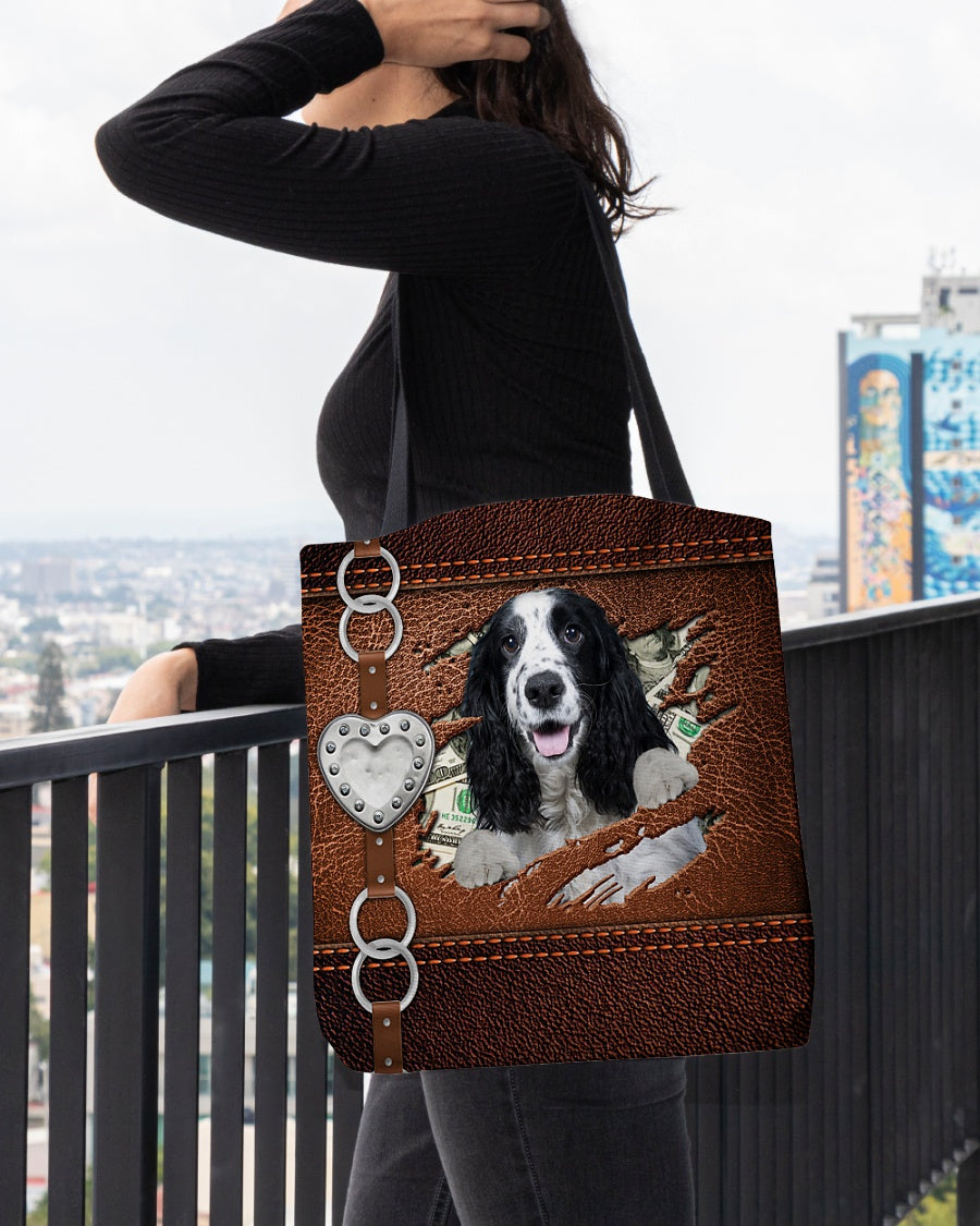 English Cocker Spaniel-Let Me Go Out -Cloth Tote Bag