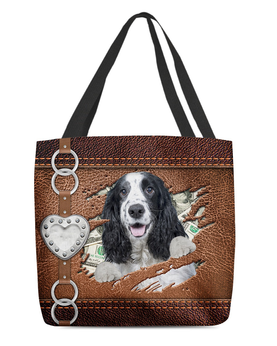 English Cocker Spaniel-Let Me Go Out -Cloth Tote Bag