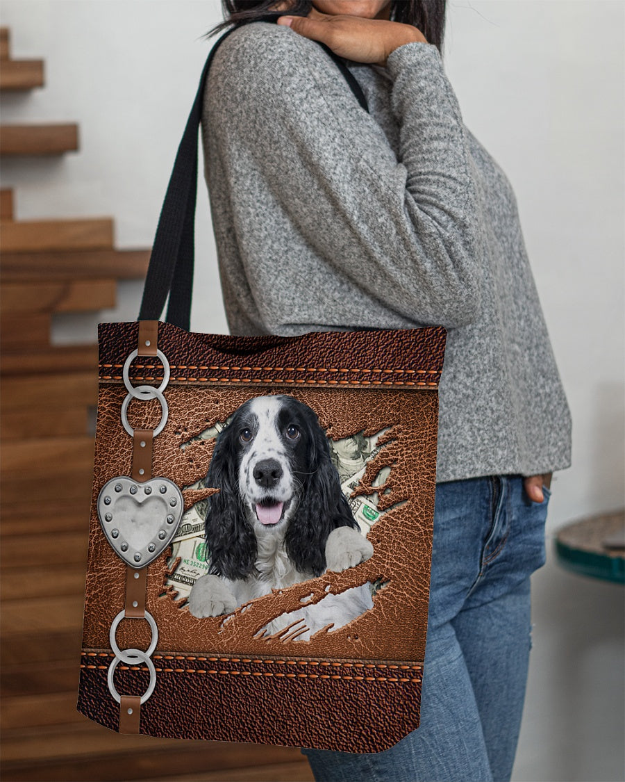 English Cocker Spaniel-Let Me Go Out -Cloth Tote Bag