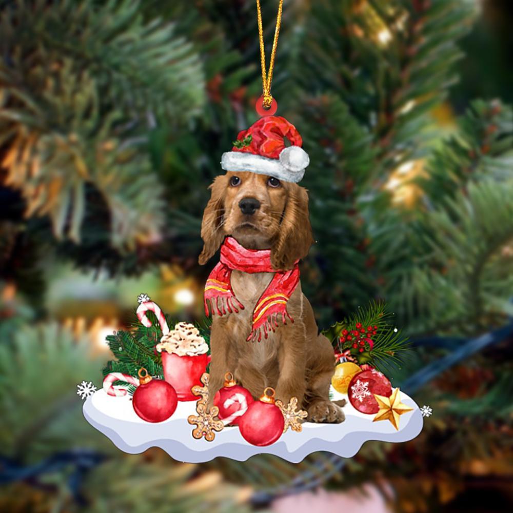 English Cocker Spaniel 2-Better Christmas Hanging Ornament