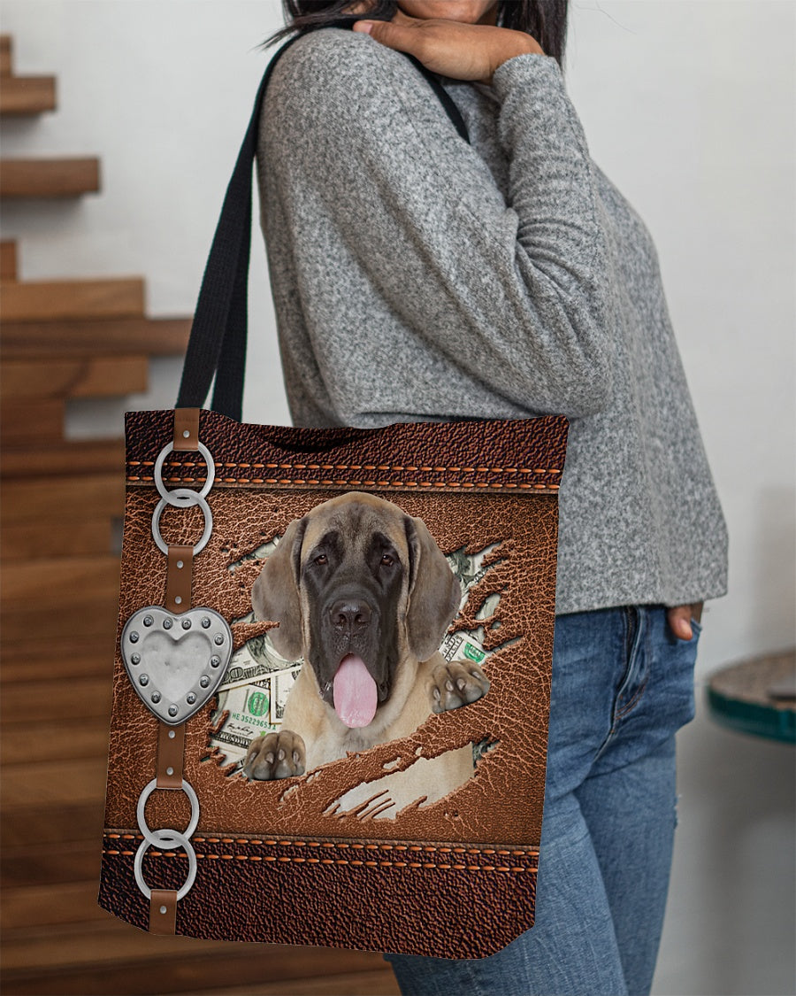 English Mastiff-Let Me Go Out -Cloth Tote Bag