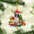 English Springer Spaniel-Elk & Snowman-Two Sided Ornament