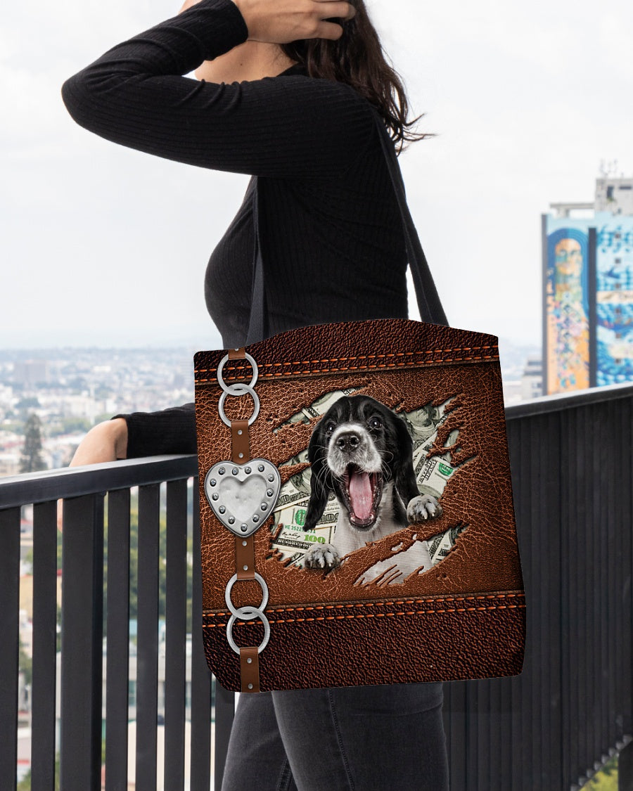 English Springer Spaniel-Let Me Go Out -Cloth Tote Bag