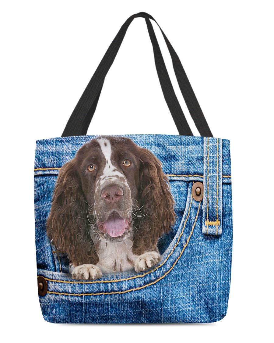 English Springer Spaniel-in pocket-Cloth Tote Bag