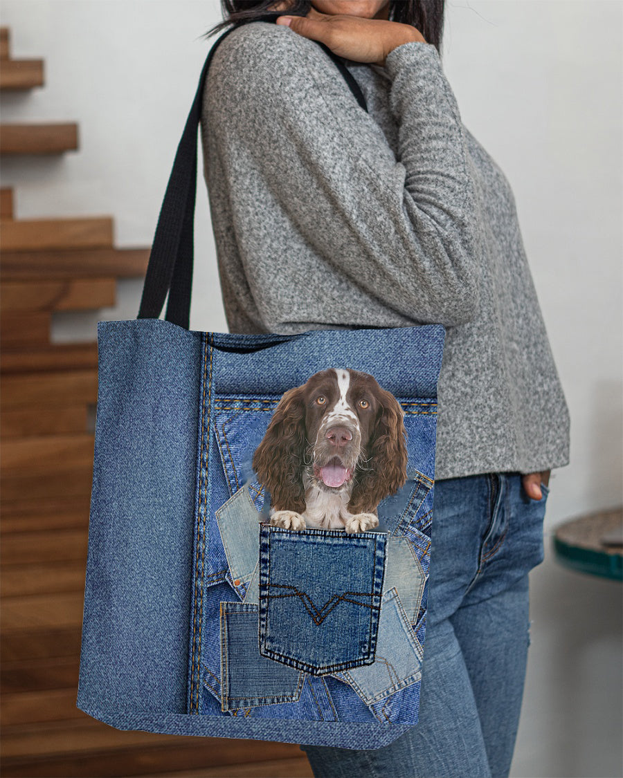 English Springer Spaniel-in pocket2-Cloth Tote Bag