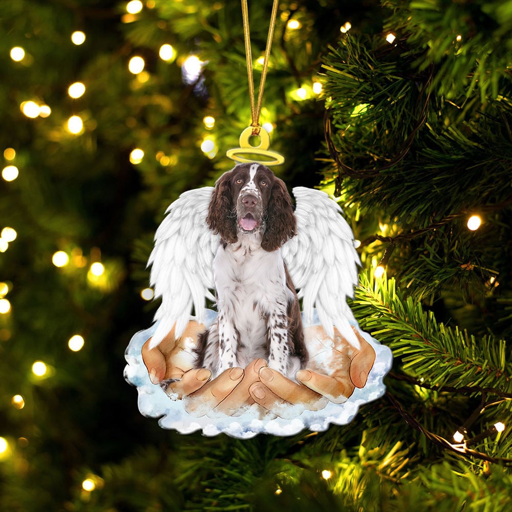 English Springer Spaniel-In The Hands Of God Xmas-Two Sided Ornament