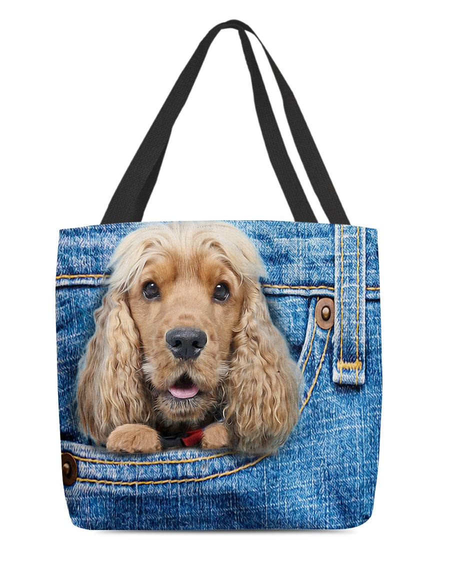 English cocker spaniel-in pocket-Cloth Tote Bag