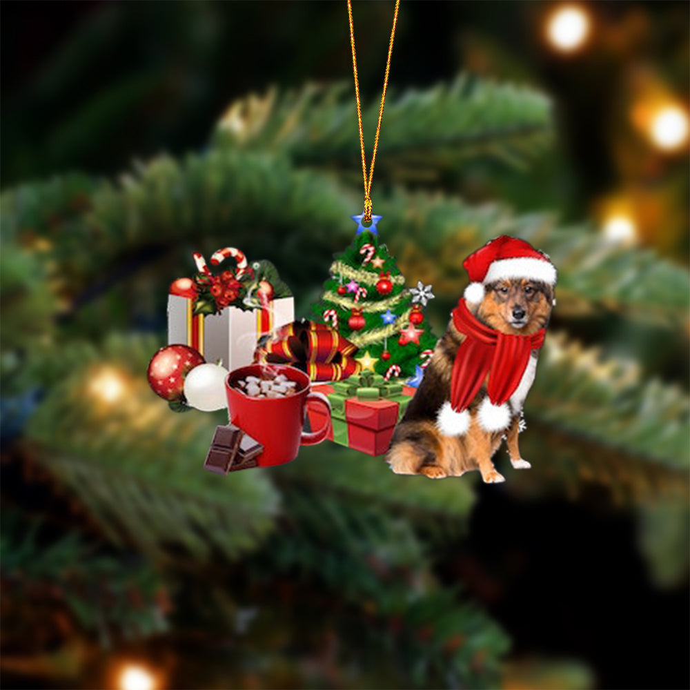 Eurasier-Christmas girl-Two Sided Ornament