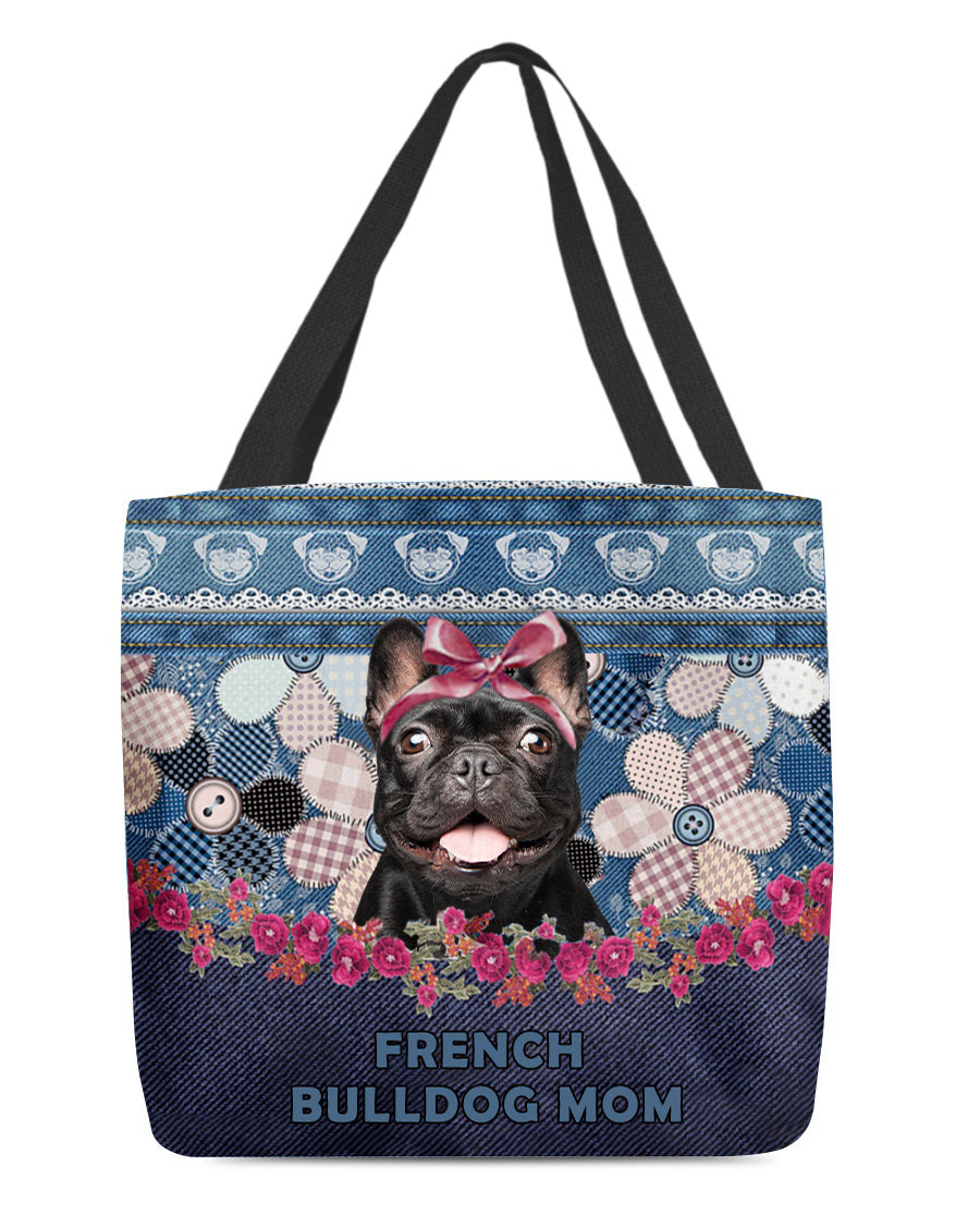 FRENCH BULLDOG-Flower Jean Gift for you-Cloth Tote Bag