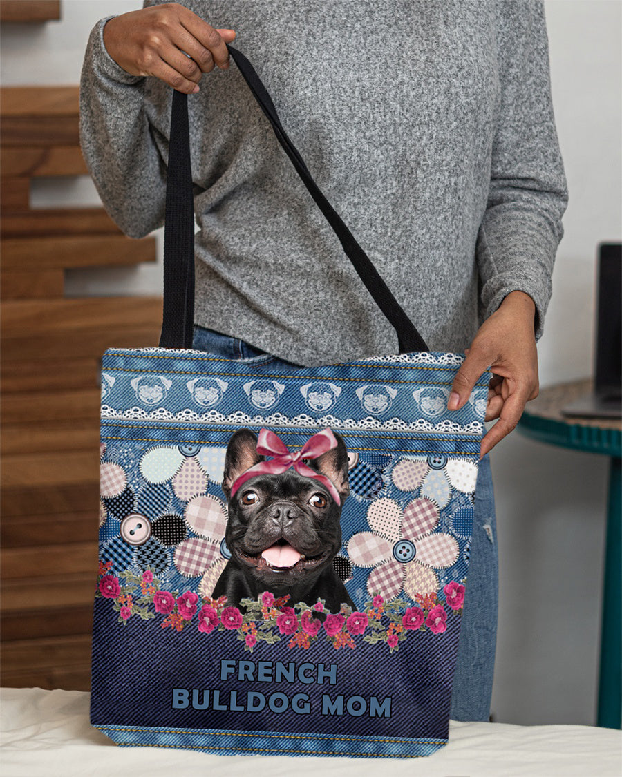 FRENCH BULLDOG-Flower Jean Gift for you-Cloth Tote Bag