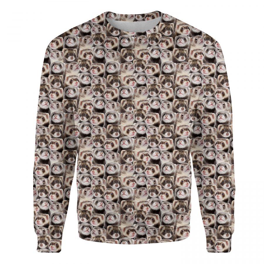 Ferret - Full Face - Premium Sweatshirt