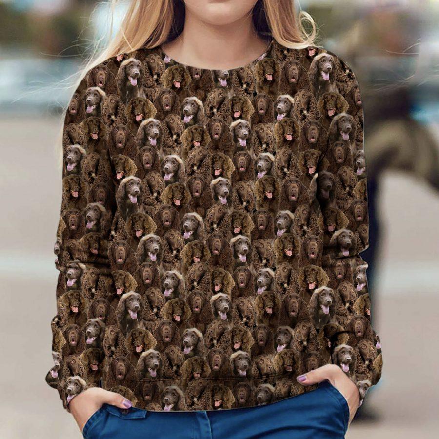 Field Spaniel - Full Face - Premium Sweatshirt