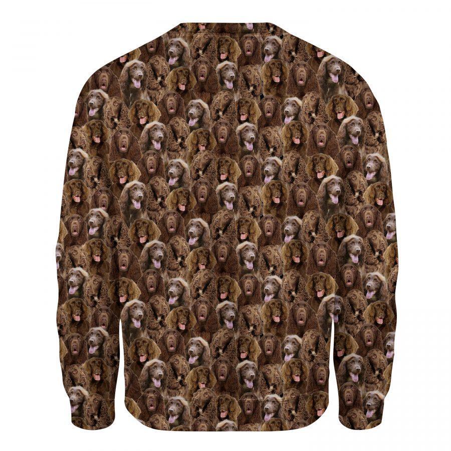 Field Spaniel - Full Face - Premium Sweatshirt