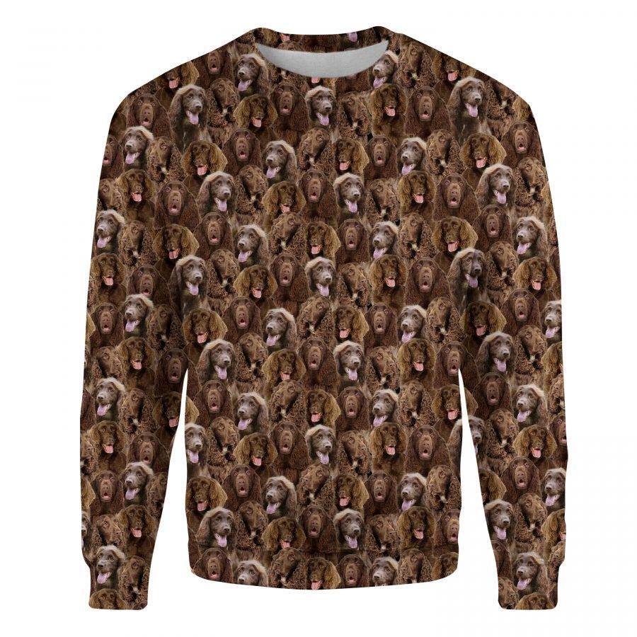 Field Spaniel - Full Face - Premium Sweatshirt