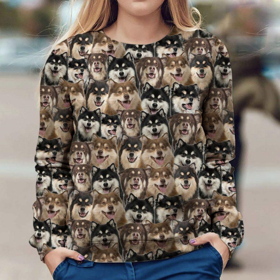 Finnish Lapphund - Full Face - Premium Sweatshirt