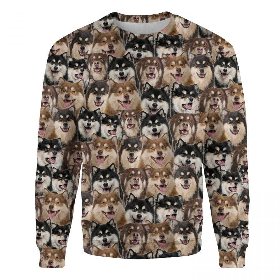 Finnish Lapphund - Full Face - Premium Sweatshirt