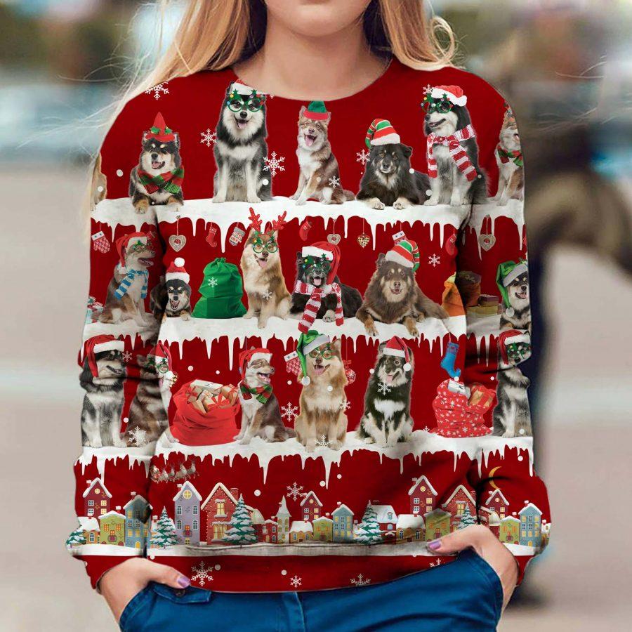 Finnish Lapphund - Snow Christmas - Premium Sweatshirt