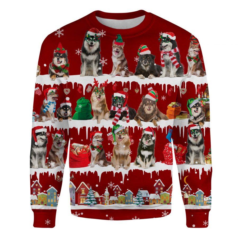 Finnish Lapphund - Snow Christmas - Premium Sweatshirt
