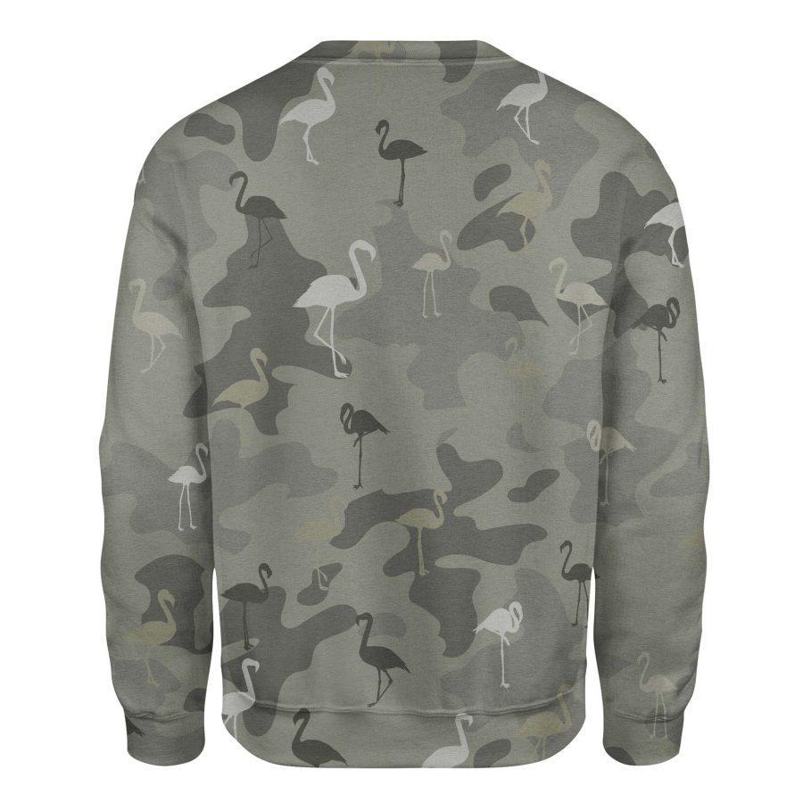 Flamingos - Camo - Premium Sweatshirt