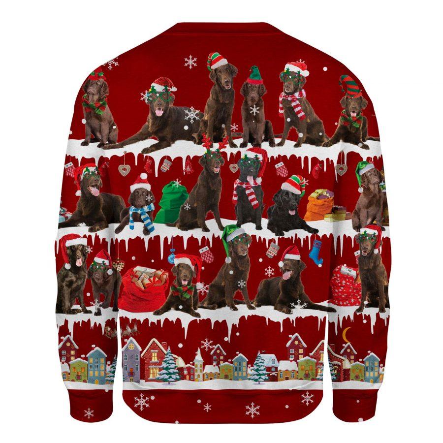Flat Coated Retriever - Snow Christmas - Premium Sweatshirt