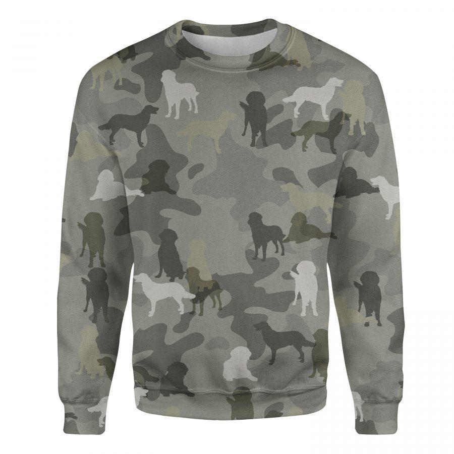 Flat-coated Retriever - Camo - Premium Sweatshirt