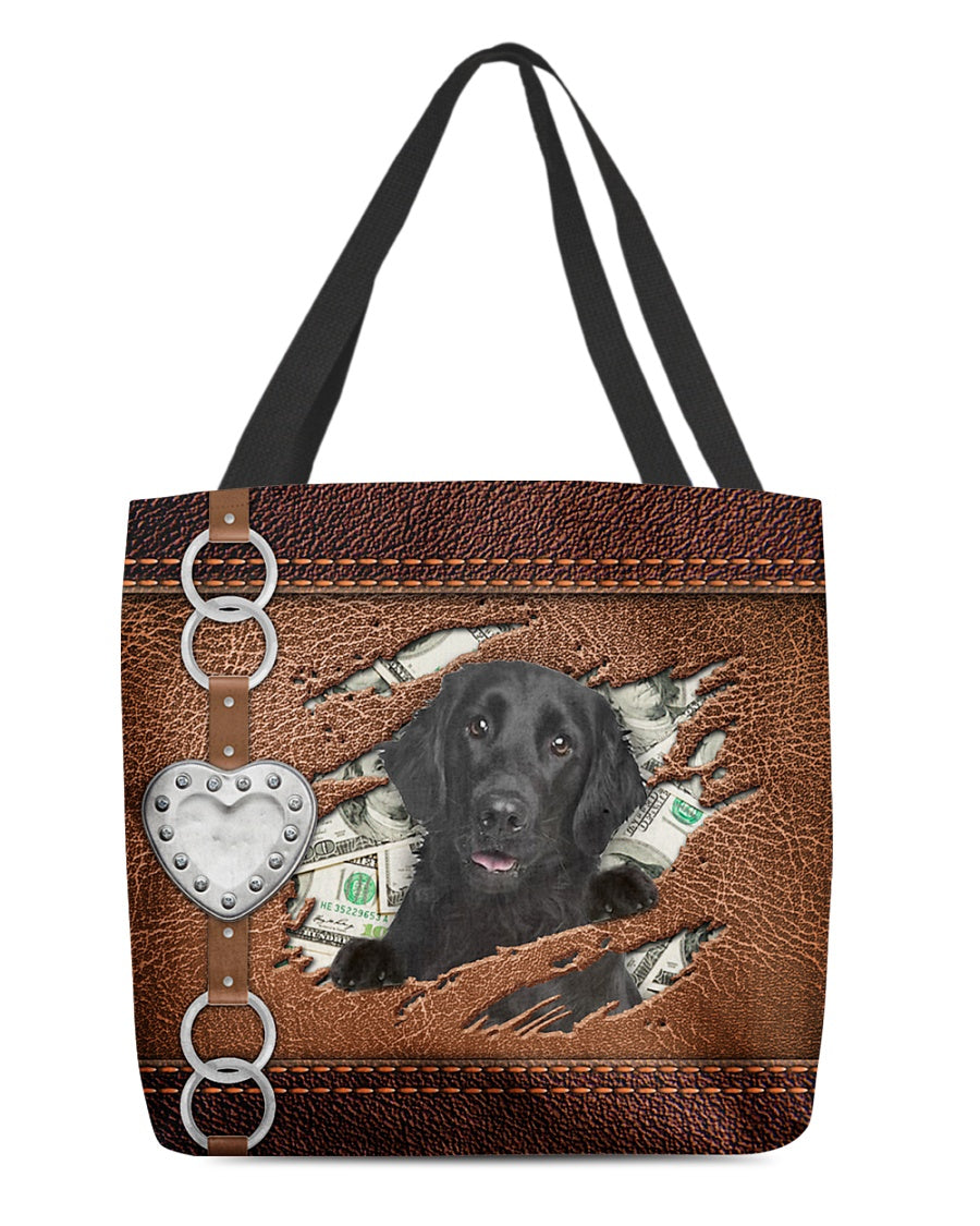 Flat Coated Retriever-Let Me Go Out -Cloth Tote Bag