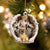 French Bulldog-Angel Hug Winter Love Two Sided Ornament