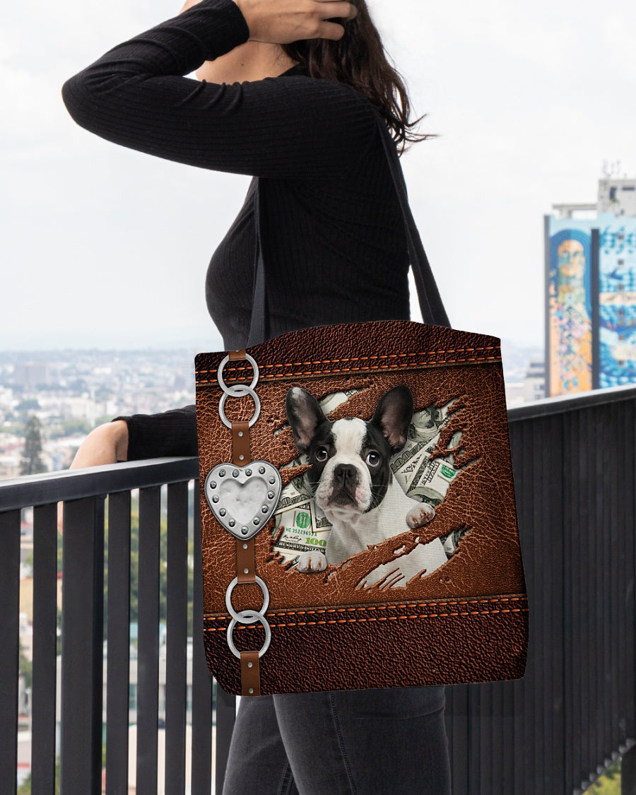 French Bulldog-Let Me Go Out -Cloth Tote Bag