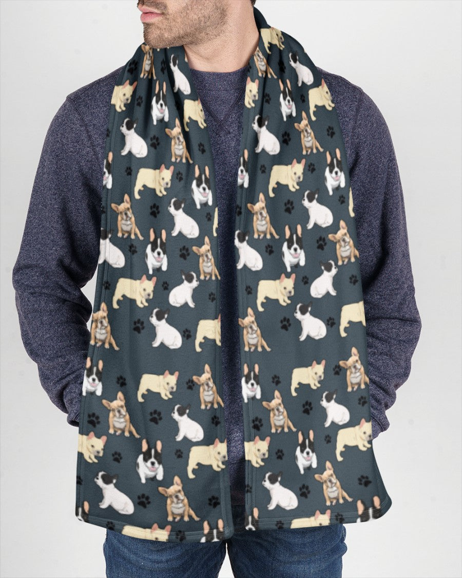 French Bulldog-Paw Dog Scarf