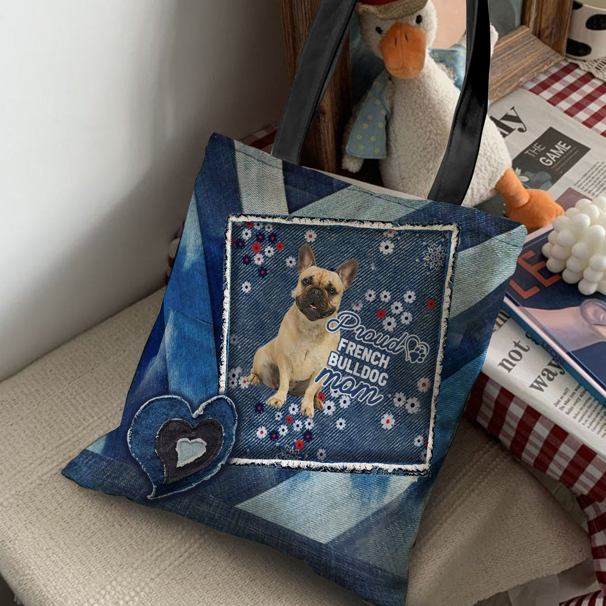 French Bulldog 2 Pround Mom2-Cloth Tote Bag
