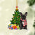 French Bulldog 2-Christmas Star Hanging Ornament