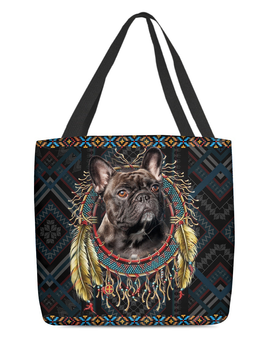 French Bulldog In Dreamcatcher Cloth Tote Bag