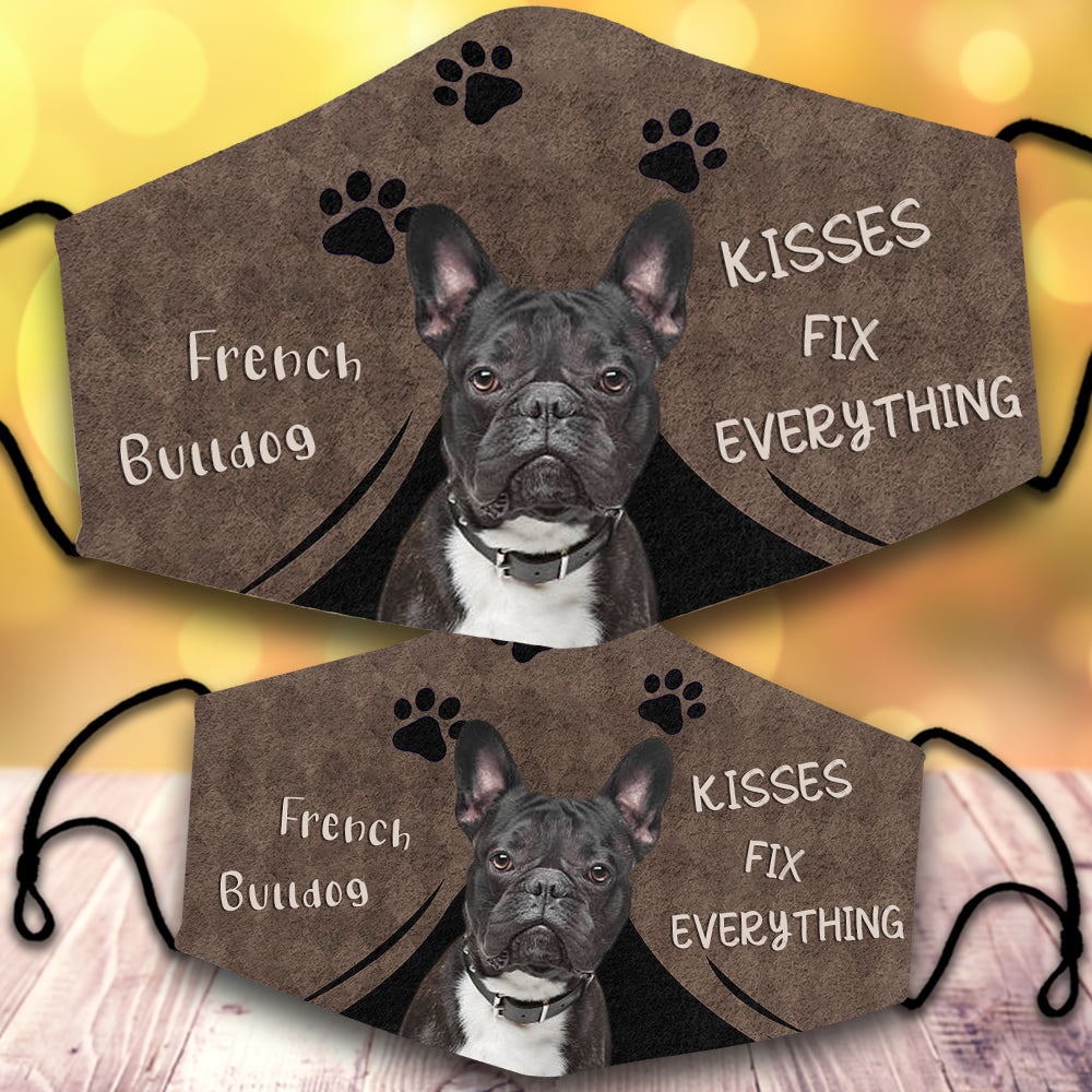 French bulldog 1-Kisses Fix Everything-Veil