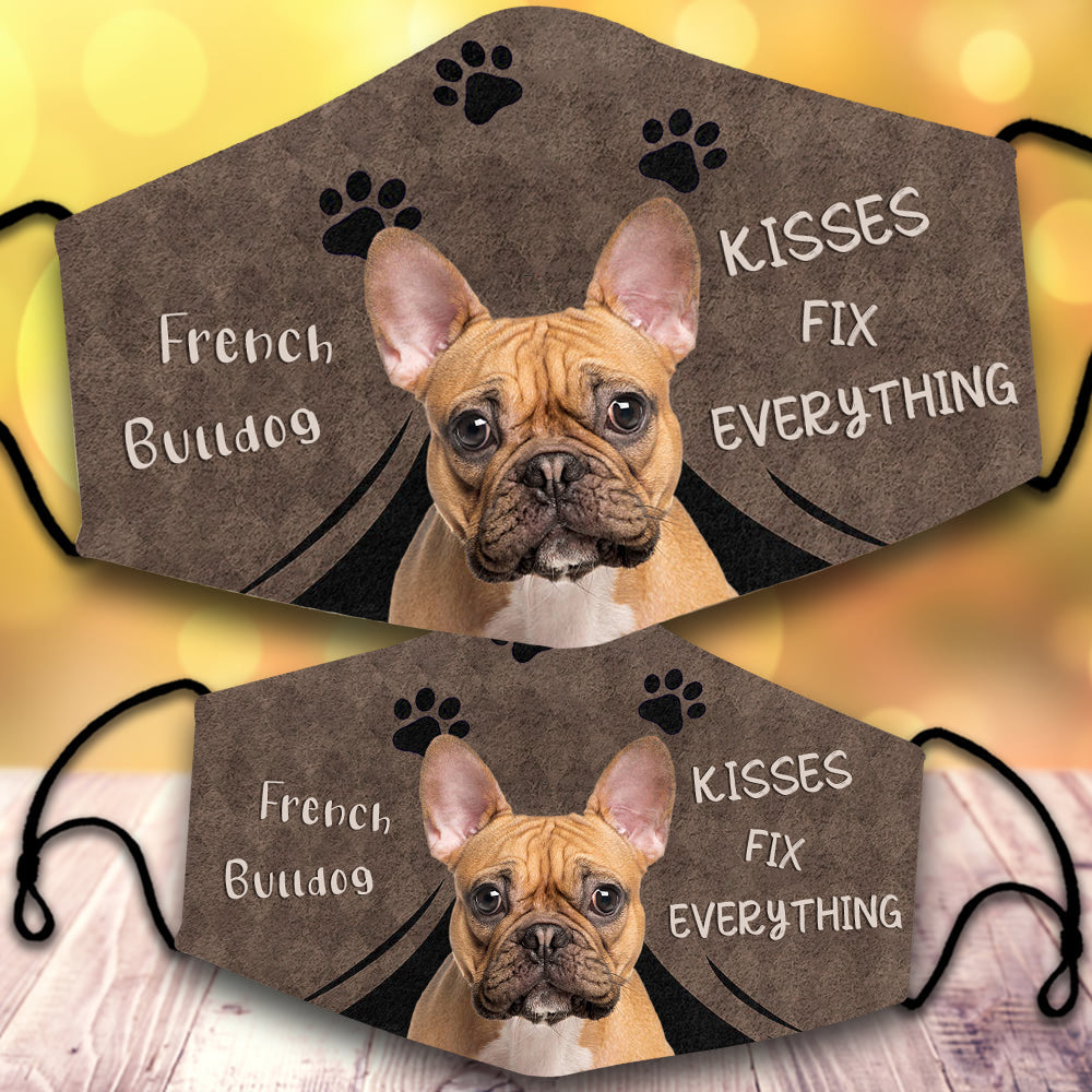 French bulldog 2-Kisses Fix Everything-Veil