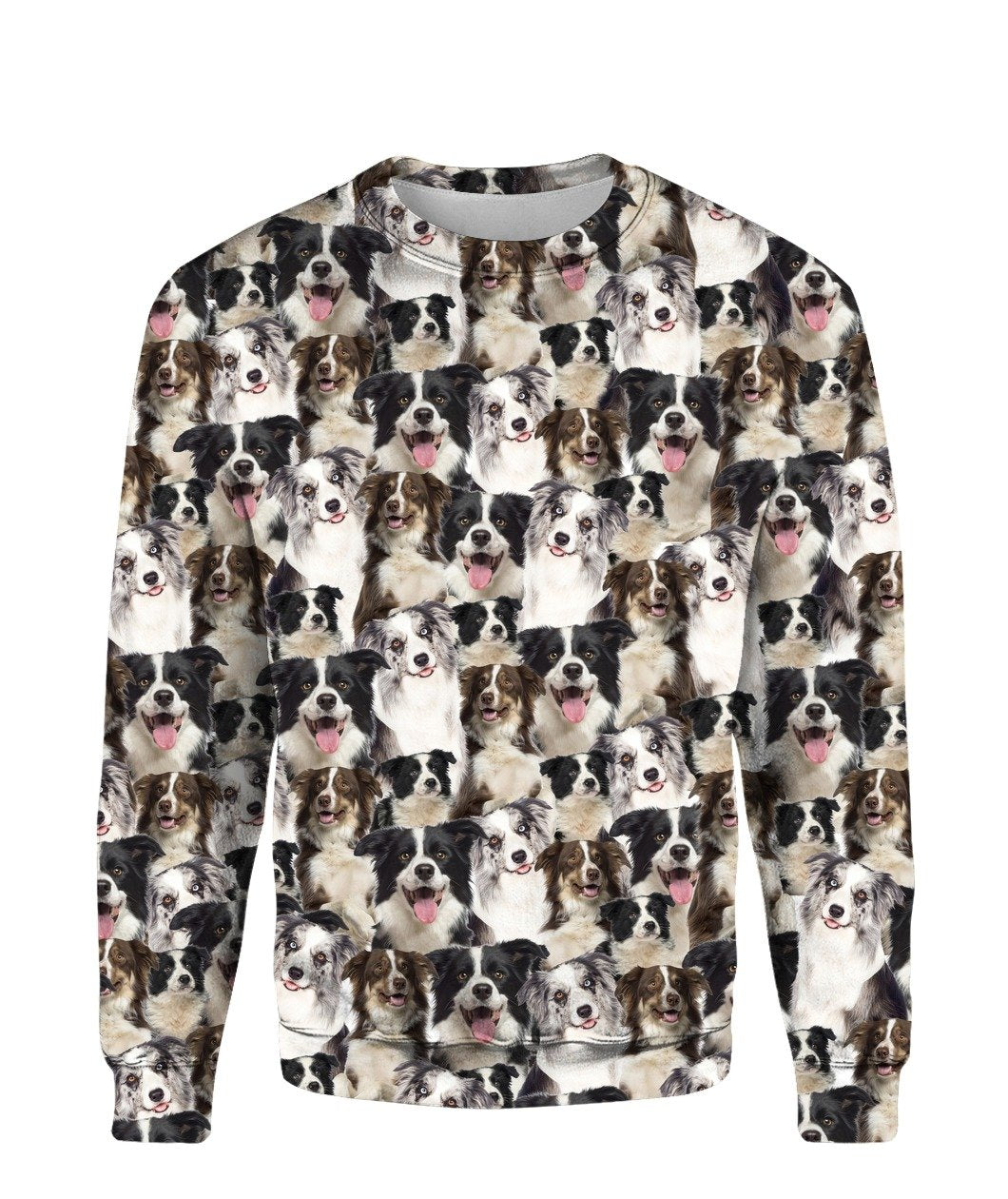 Border Collie - Full Face - Premium Sweatshirt