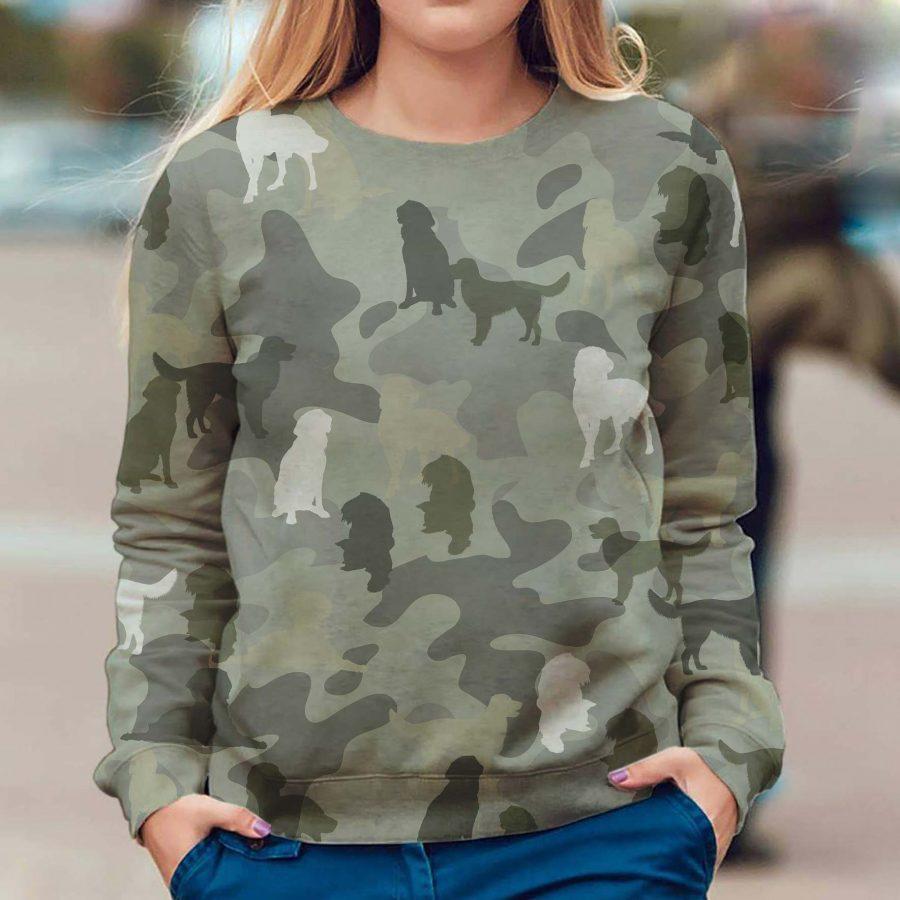 German Longhaired Pointer - Camo - Premium Sweatshirt