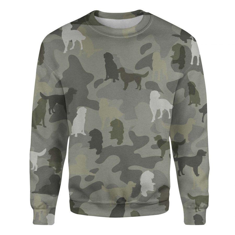 German Longhaired Pointer - Camo - Premium Sweatshirt