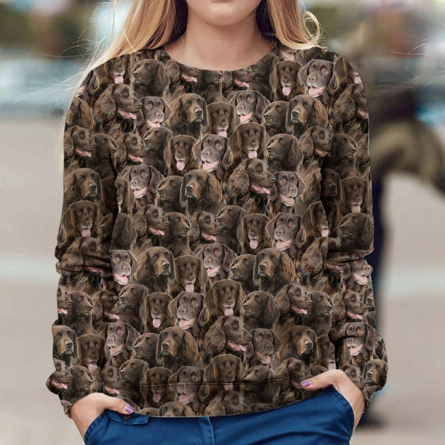 German Longhaired Pointer - Full Face - Premium Sweatshirt