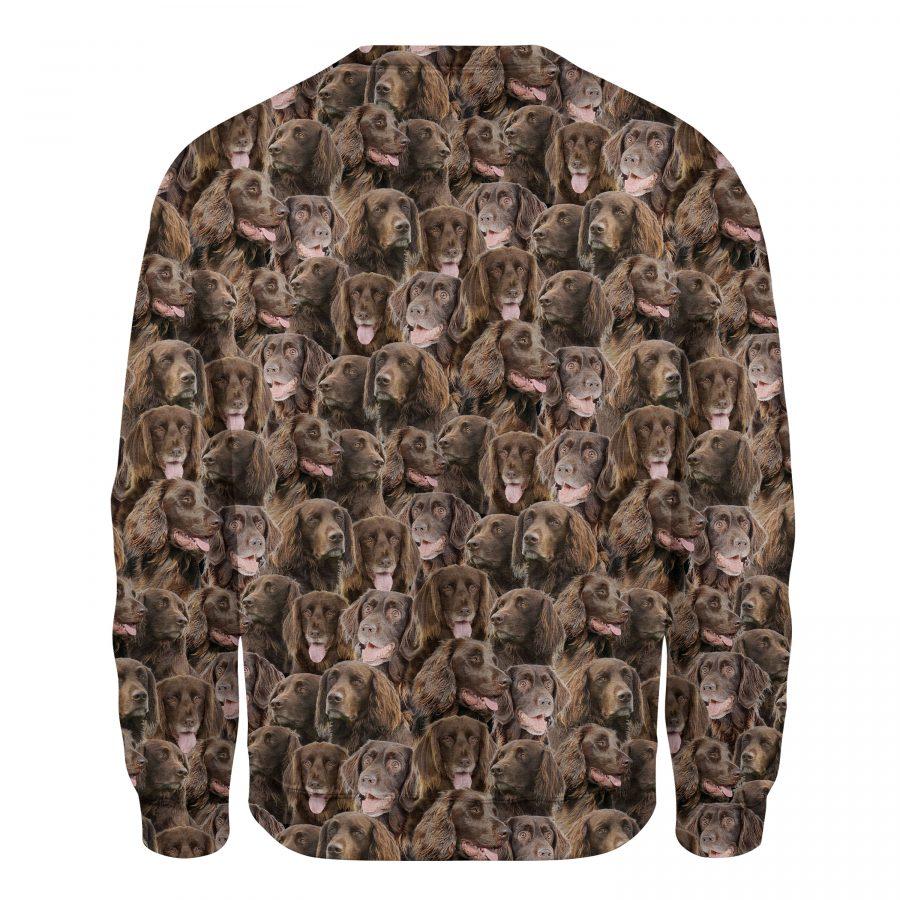 German Longhaired Pointer - Full Face - Premium Sweatshirt