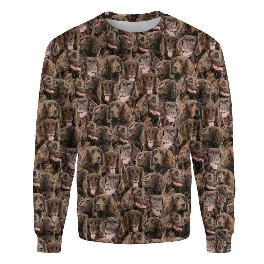 German Longhaired Pointer - Full Face - Premium Sweatshirt
