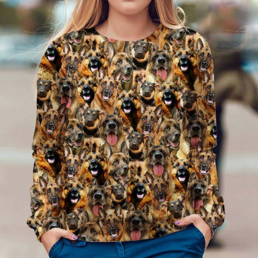 German Shepherd - Full Face - Premium Sweatshirt
