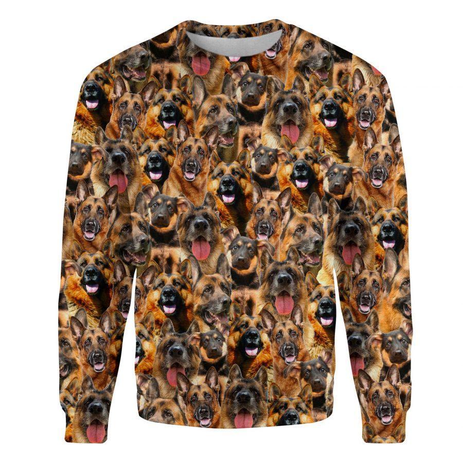 German Shepherd - Full Face - Premium Sweatshirt